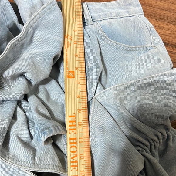 Innovare Denim Eleanor Stylish Denim Ruffle mini Skirt size S - Picture 11 of 11